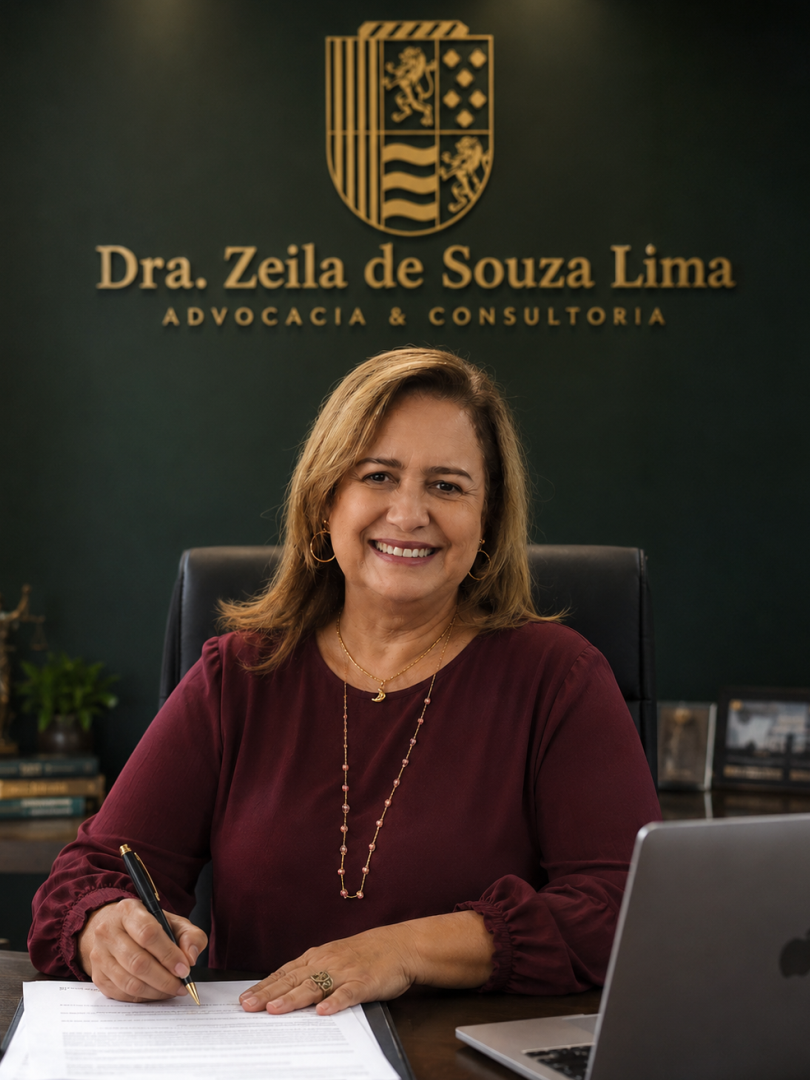 Dra. Zeila de Lima em seu escritório